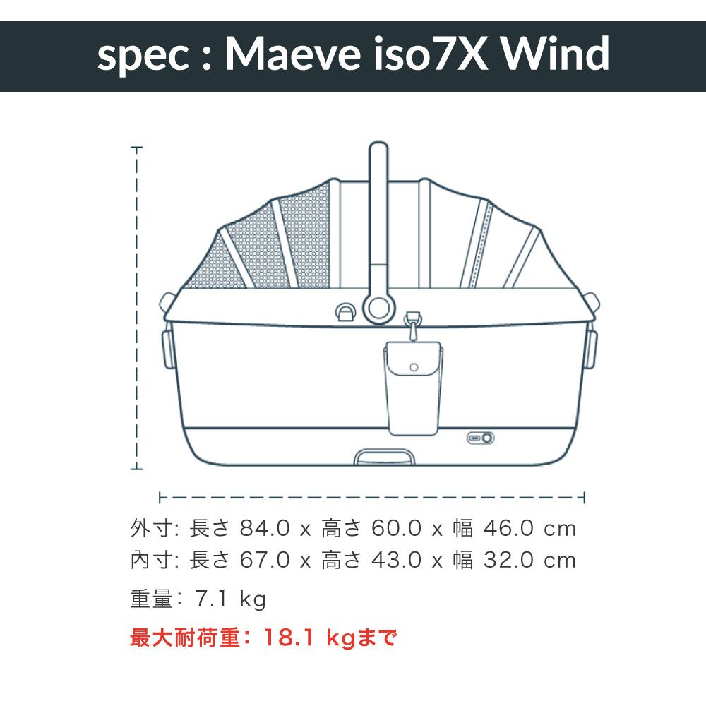 ペットカート 3in1 分離型 送風ファン・ISOFIX固定ラッチ内蔵 車載 Maeve iso Wind+Roscoe TAVO