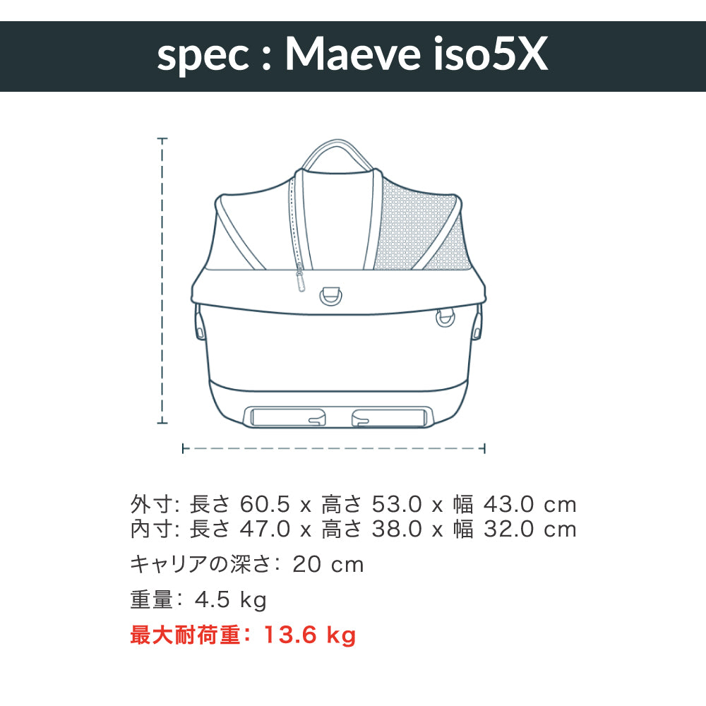 ペットカート 3in1 分離型 ISOFIX固定ラッチ内蔵 車載 Maeve  iso+Roscoe TAVO