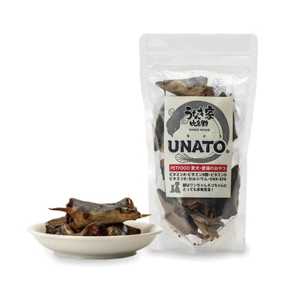 ペット用 おやつ うなぎの頭 犬 猫 グレインフリー 無添加 70g 日本製 うなぎ専門店 UNATO